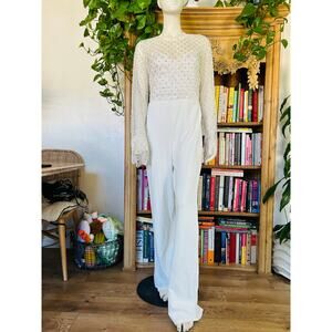 Lulus Ebellished White Jumpsuit